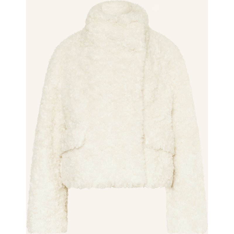 Boss Teddyfell-Jacke Citeddy weiss