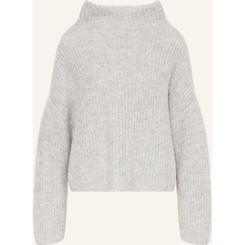 Mrs & Hugs Pullover Mit Alpaka grau