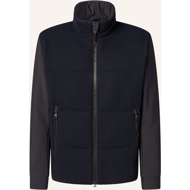 Strellson Jacke Flex Knit Im Materialmix blau