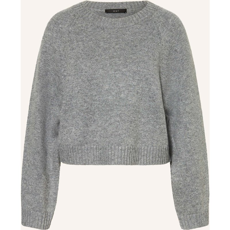 Oui Pullover grau