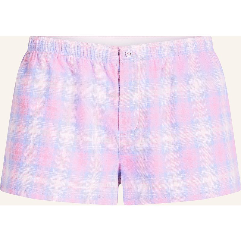 Skims Schlafshorts Flannel Aus Flanell rosa