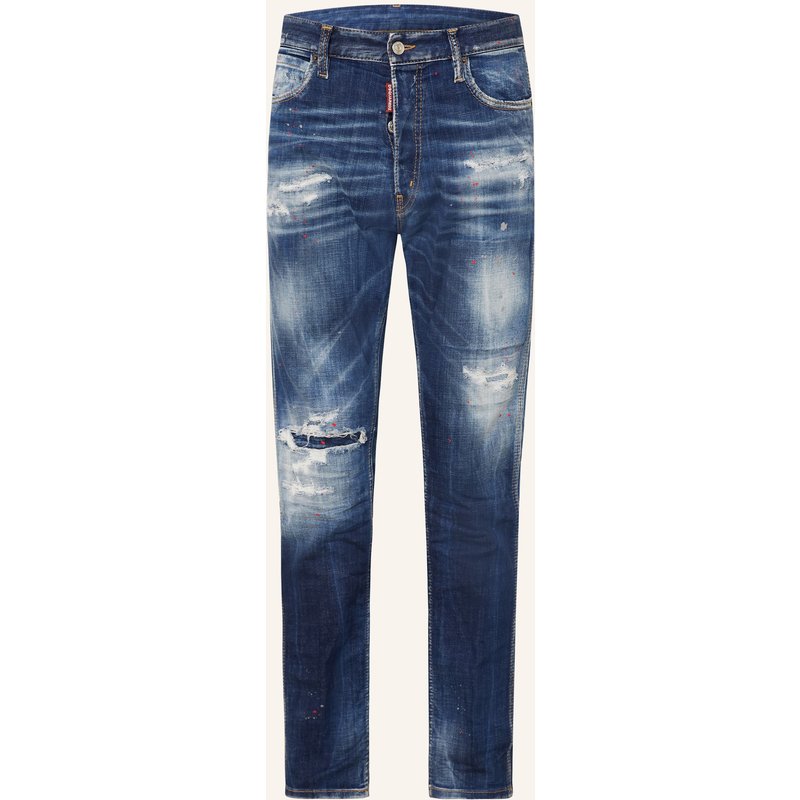 dsquared2 Destroyed-Jeans Cool Guy Mini Slim Fit blau