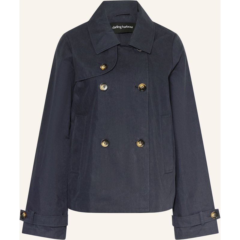 Darling Harbour Trench-Jacke blau