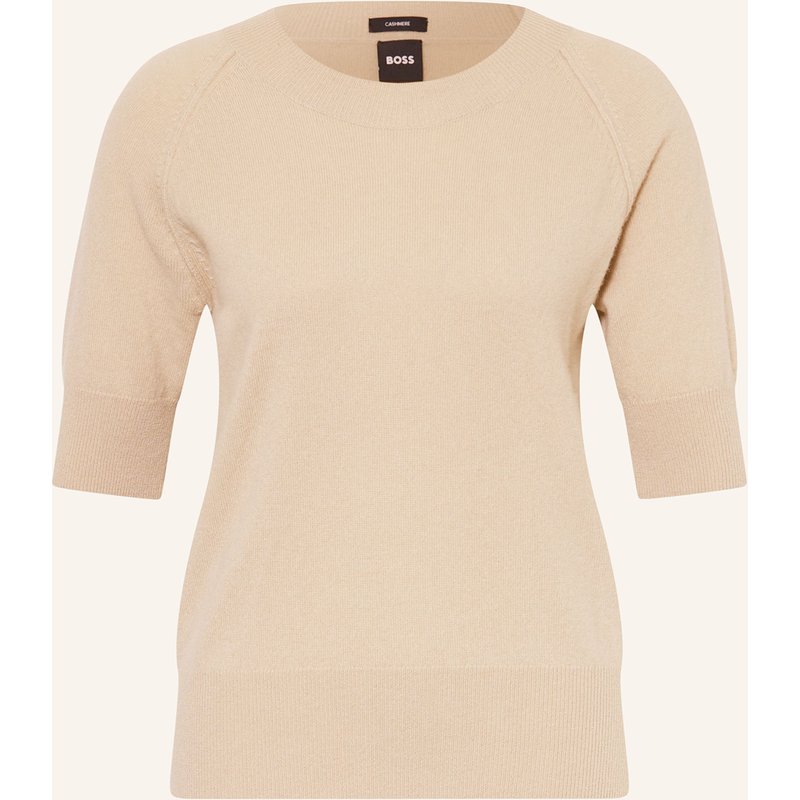 Boss Strickshirt Favlova Aus Cashmere beige