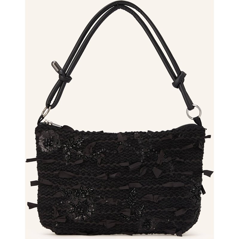 Luisa Cerano Handtasche Mit Pailletten schwarz