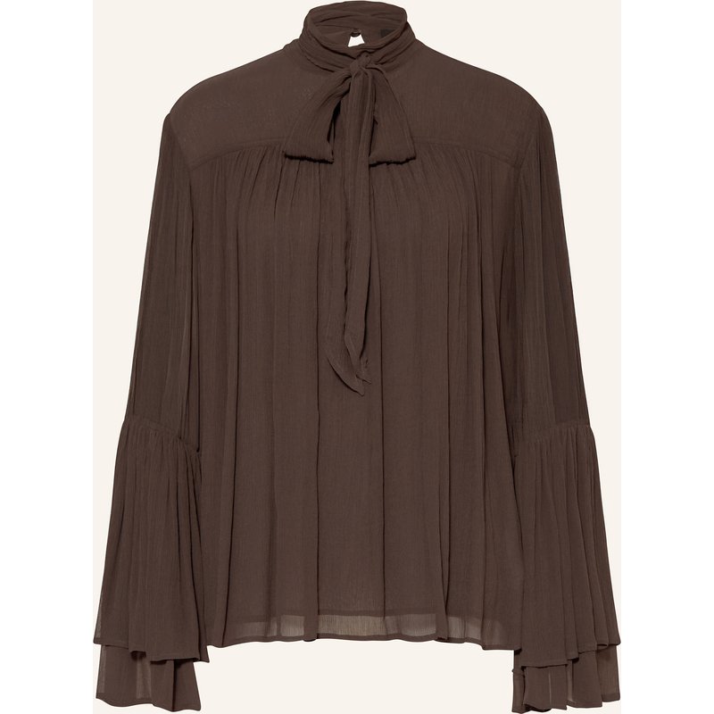 Riani Schluppenbluse braun