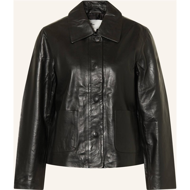 Yerse Lederjacke Rose schwarz