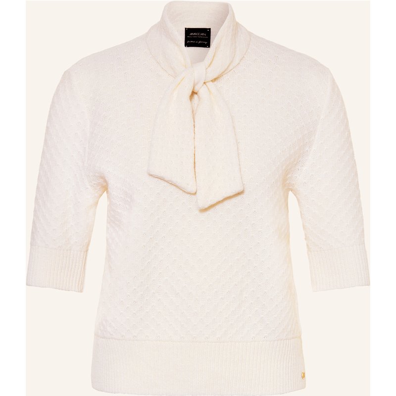 Marc Cain Strickshirt Mit Schluppe weiss