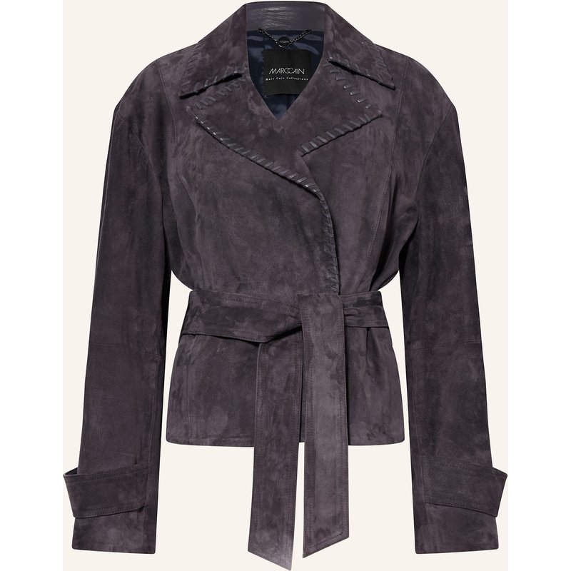 Marc Cain Lederjacke blau