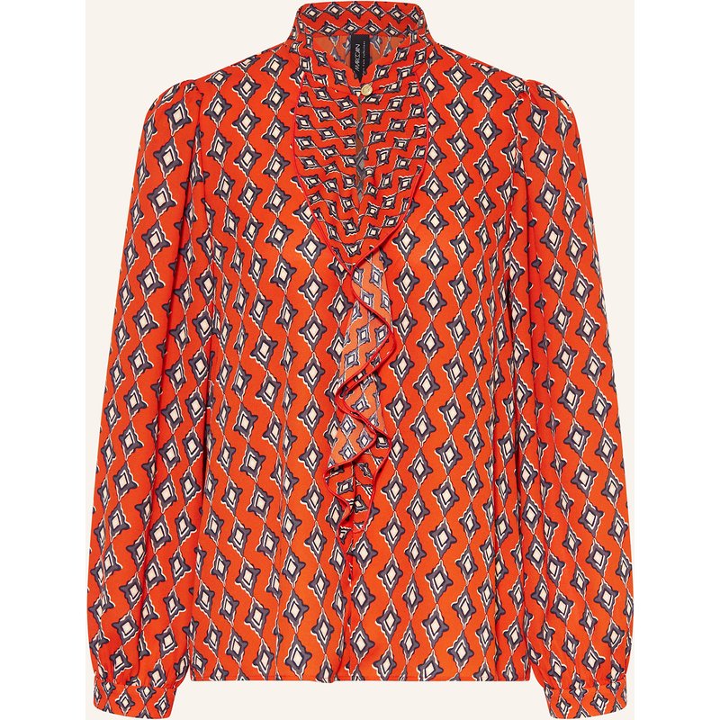 Marc Cain Blusenshirt Mit Volants rot