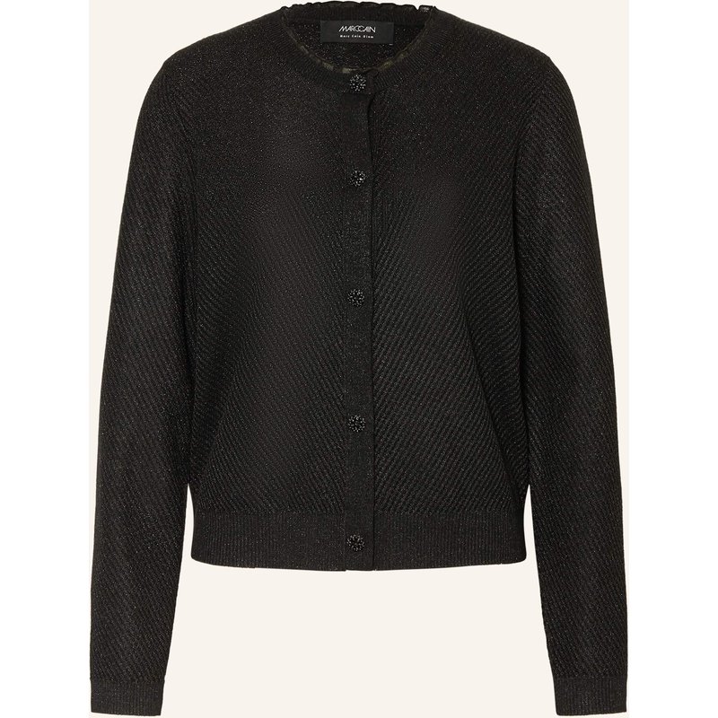 Marc Cain Strickjacke Mit Glitzergarn schwarz