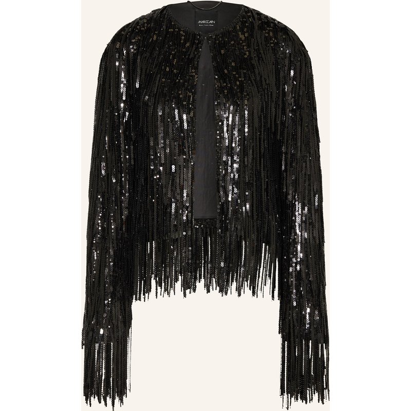 Marc Cain Kastenjacke Mit Pailletten schwarz