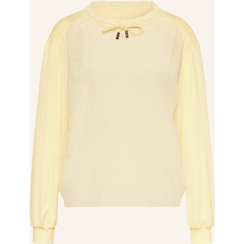Marc Cain Blusenshirt Im Materialmix gelb