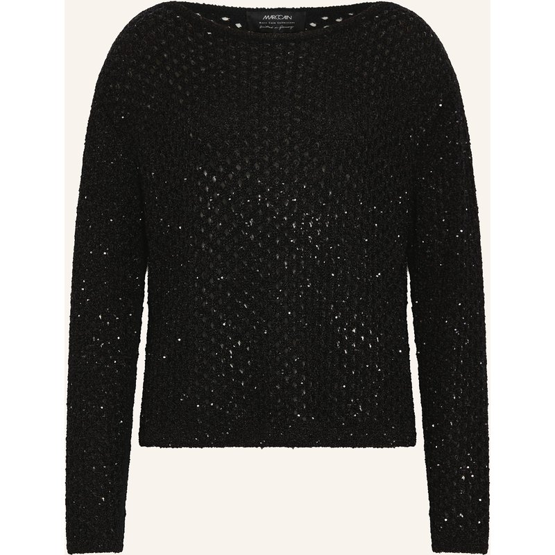 Marc Cain Pullover Mit Pailletten schwarz