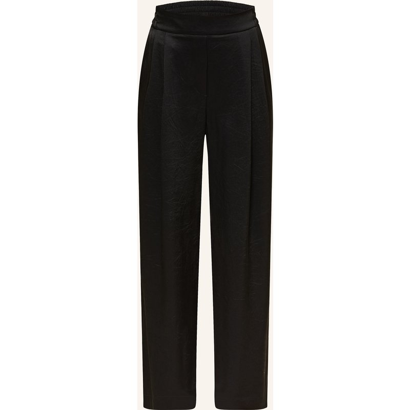 Marc Cain Marlenehose Wedi Aus Satin schwarz
