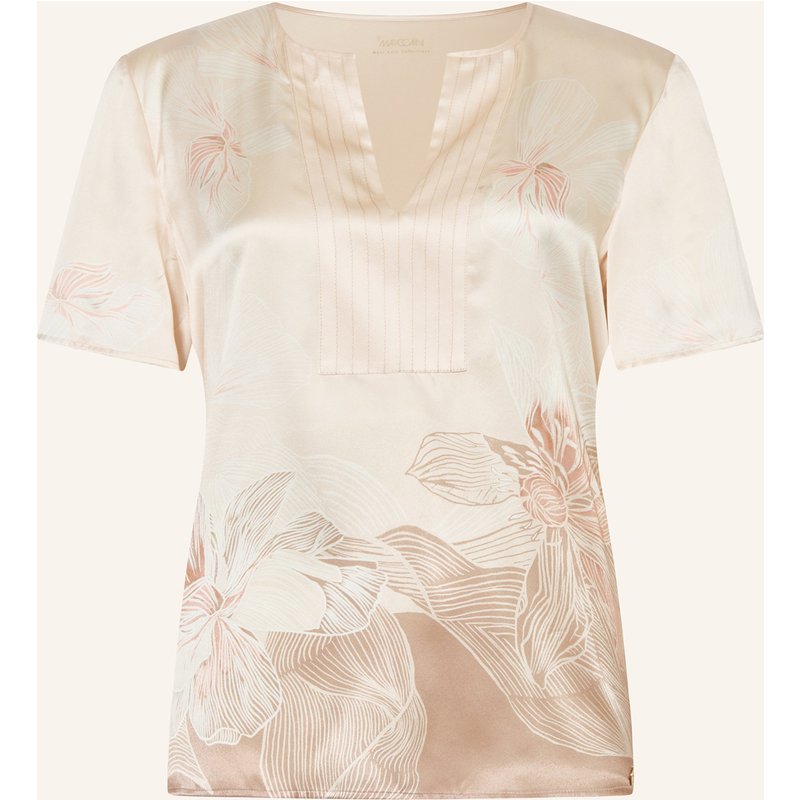Marc Cain Blusenshirt Im Materialmix Mit Seide rosa