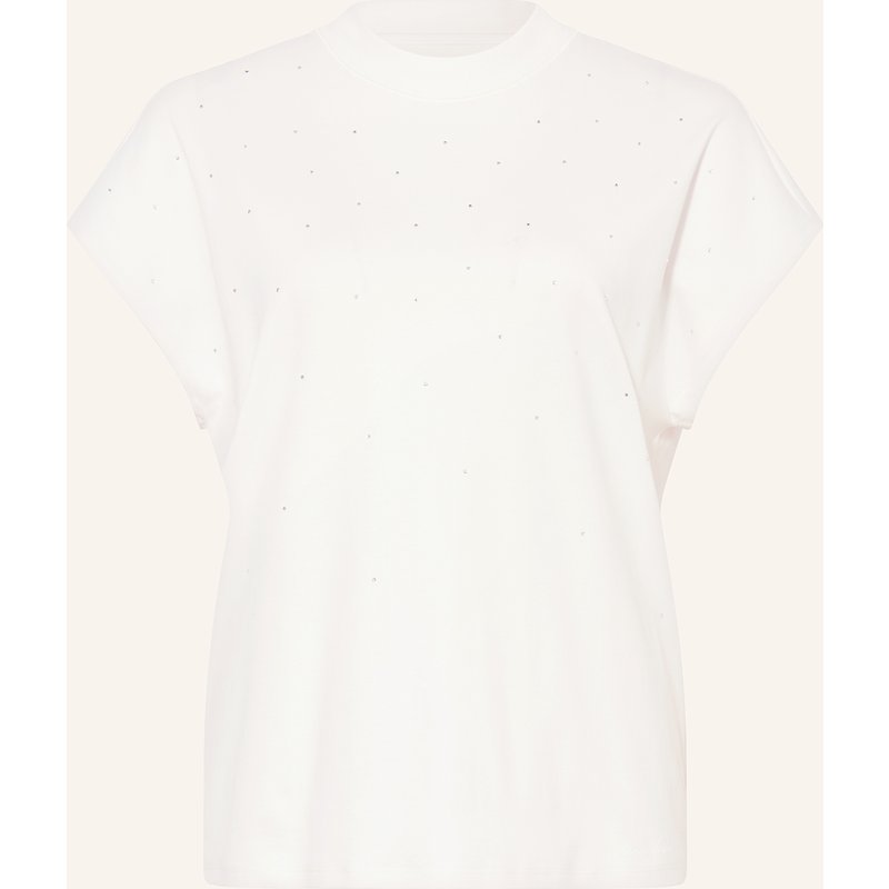 Marc Cain T-Shirt Mit Schmucksteinen weiss