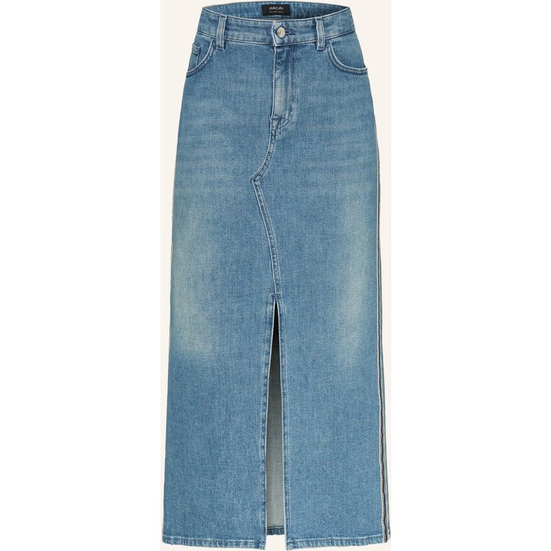 Marc Cain Jeansrock Mit Galonstreifen blau