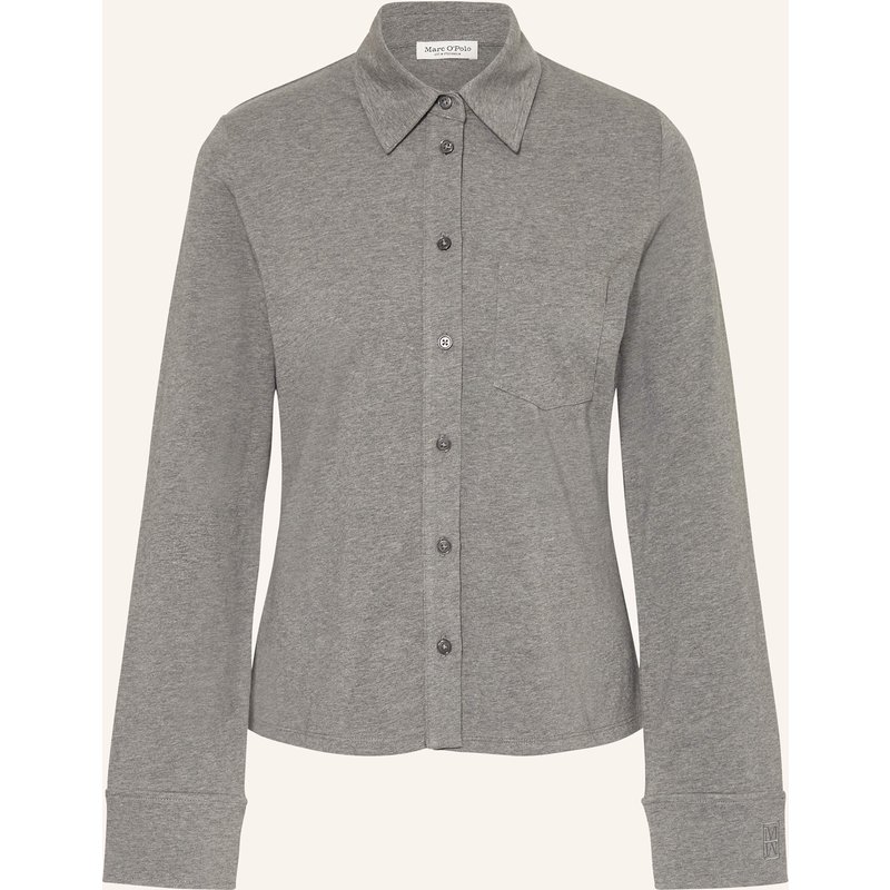 Marc O'polo Hemdbluse Aus Jersey grau