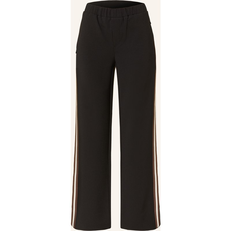 Monari Hose Mit Galonstreifen schwarz