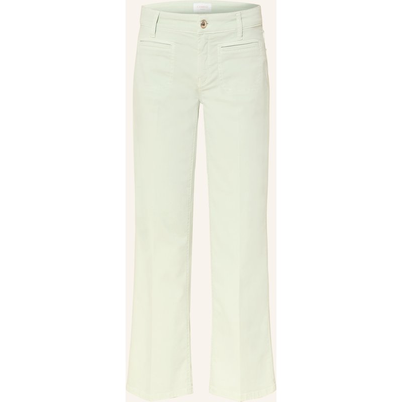 Cambio Cropped Jeans Tess gruen