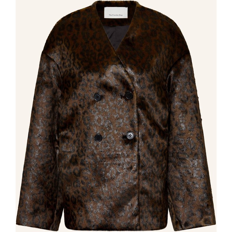 The Frankie Shop Kunstfell-Jacke Valentina braun