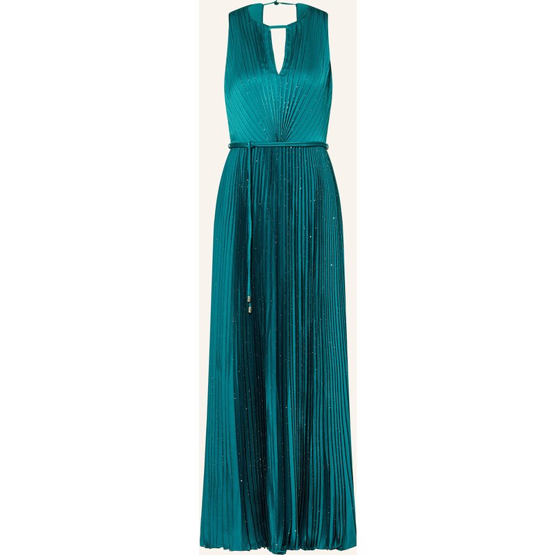 Phase Eight Kleid Simara Mit Plissees Und Glitzergarn gruen