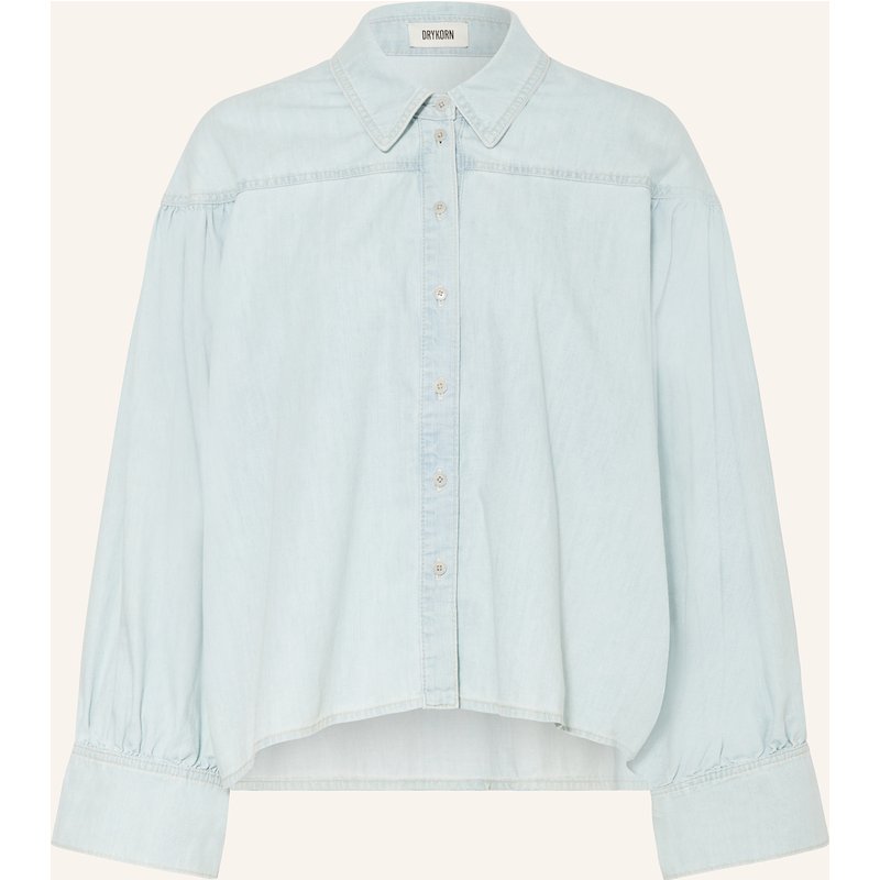 Drykorn Hemdbluse Seleni In Jeansoptik blau