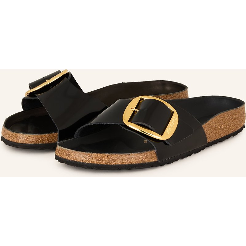 Birkenstock Pantoletten Madrid Big Buckle schwarz
