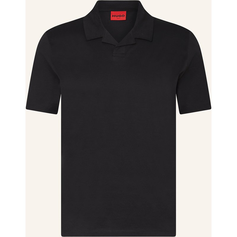 Hugo Jersey-Poloshirt Dimerspolo schwarz