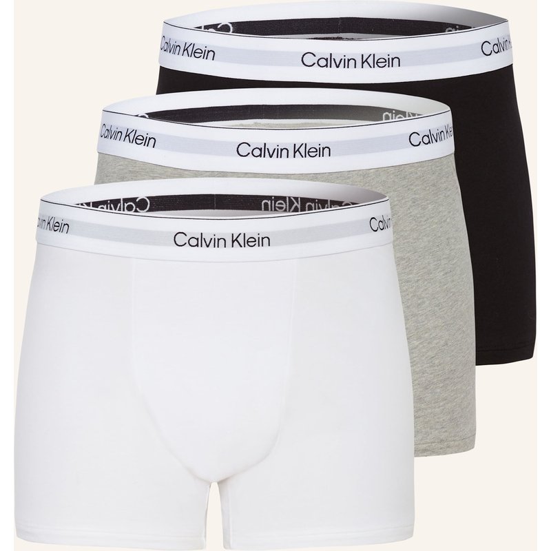 Calvin Klein 3er-Pack Boxershorts Icon Cotton Relaxed Fit grau