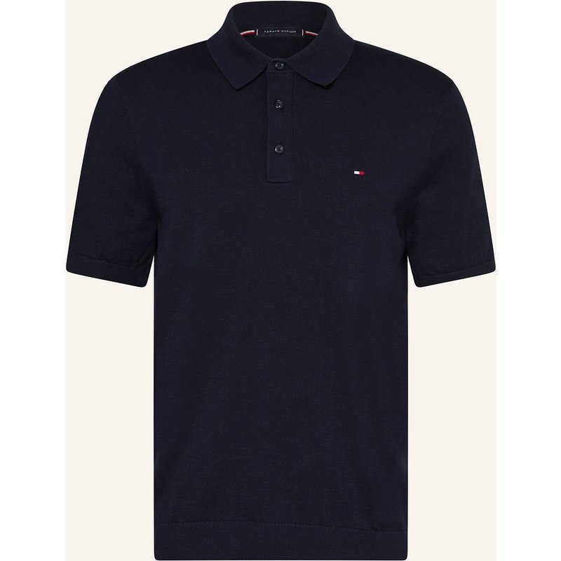 Tommy Hilfiger Strick-Poloshirt blau