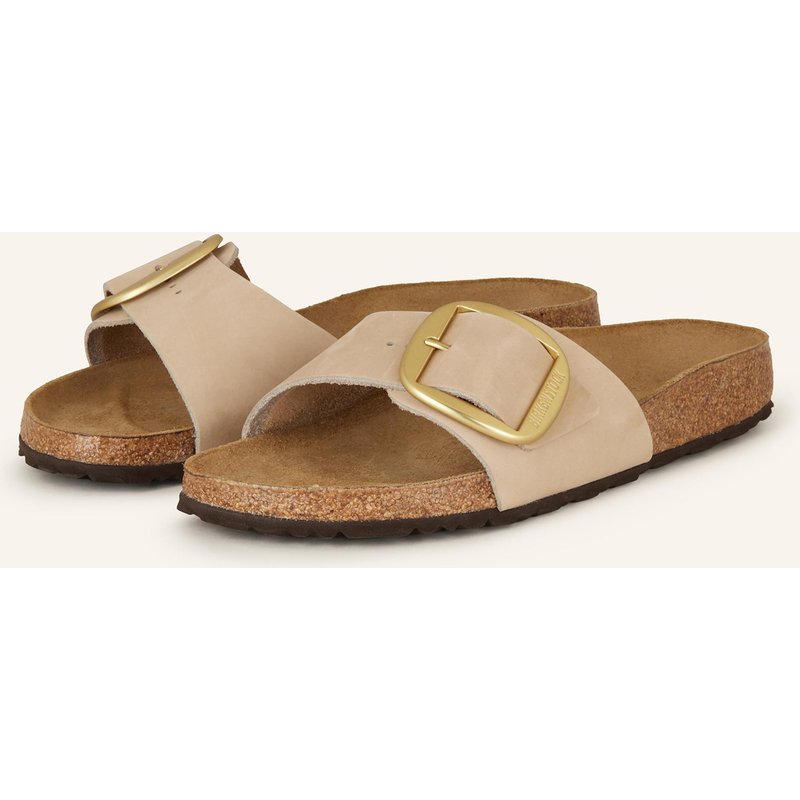 Birkenstock Pantoletten Madrid Big Buckle beige