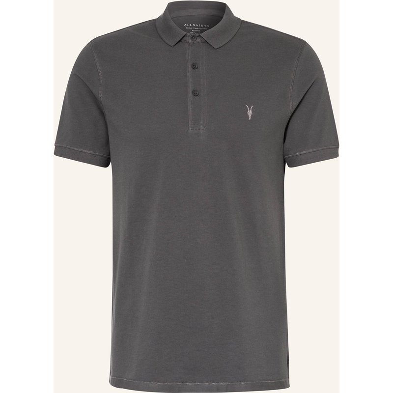 Allsaints Piqué-Poloshirt Reform Slim Fit grau