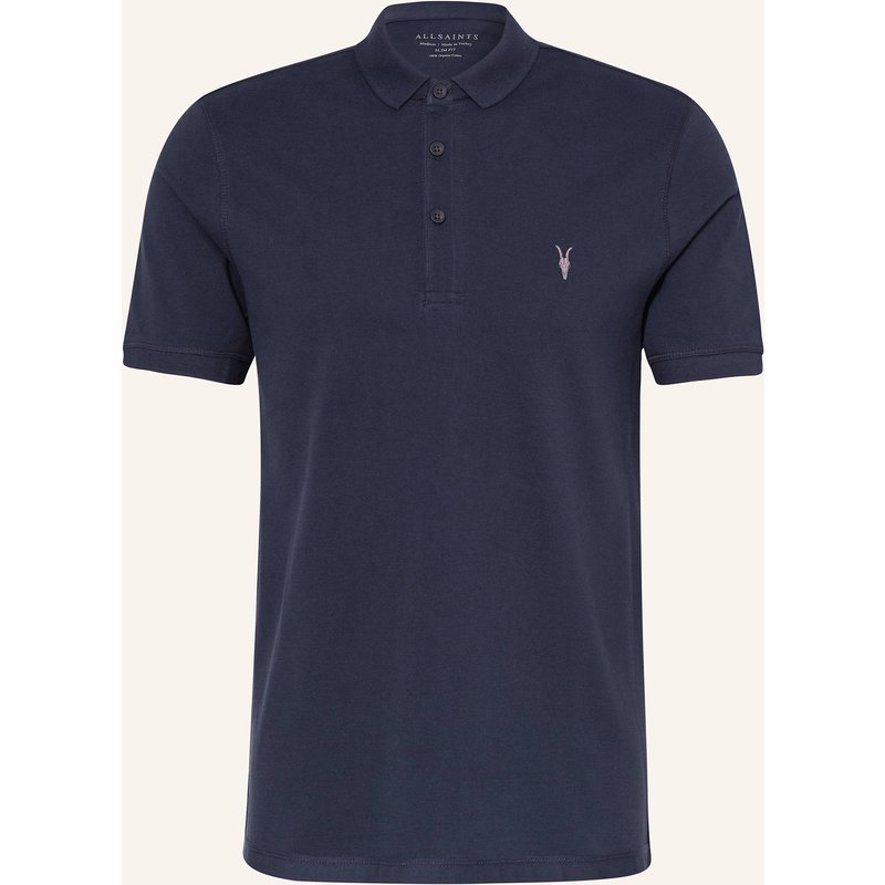 Allsaints Piqué-Poloshirt Reform Slim Fit blau