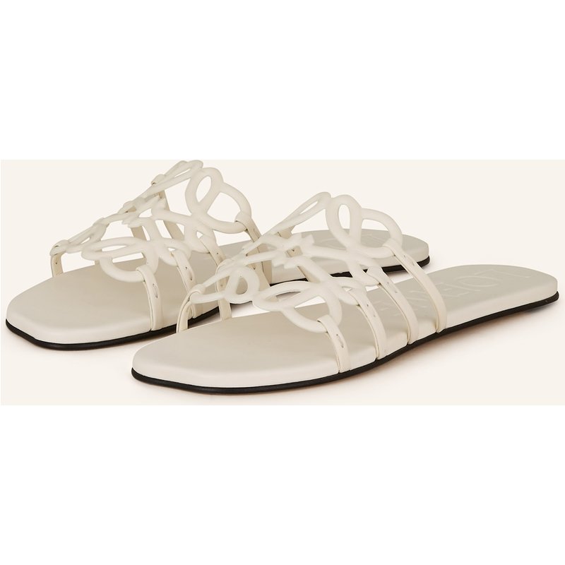 Loewe Pantoletten Petal Anagram weiss