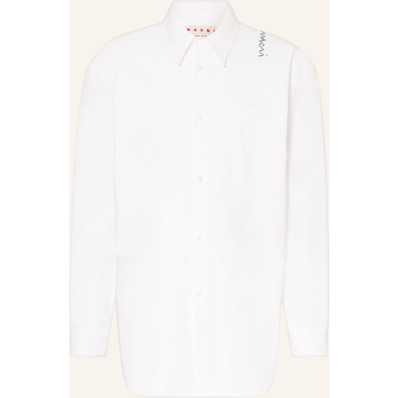 Marni Oxfordhemd Comfort Fit weiss