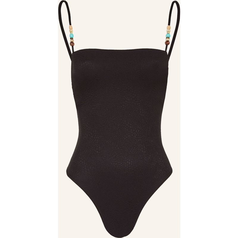 Banana Moon Couture Badeanzug Mapiri Tanzania Mit Schmuckperlen schwarz