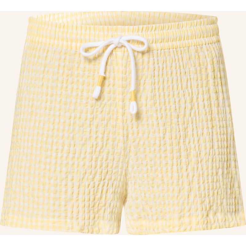Mey Schlafshorts Serie Vichy Dream gelb
