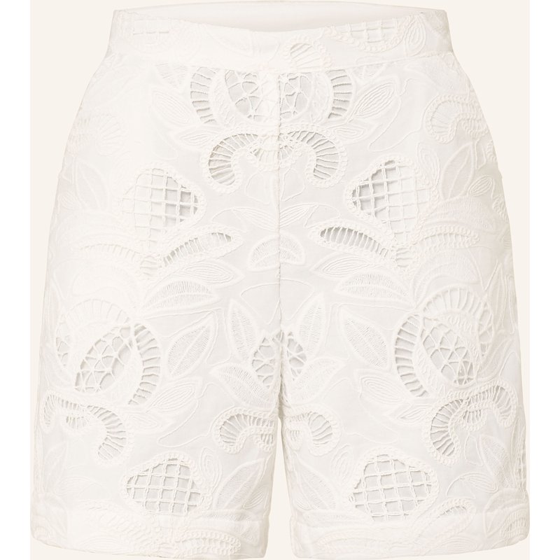 Mrs & Hugs Shorts Aus Lochspitze weiss