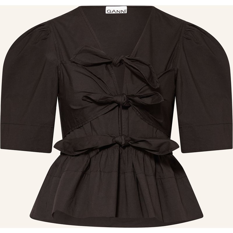 Ganni Bluse schwarz