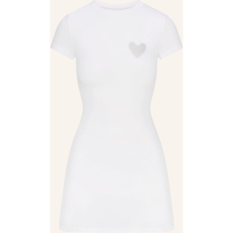Skims Lounge-Kleid Cotton Jersey weiss