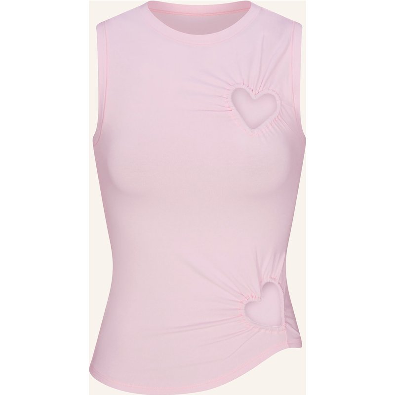 Skims Lounge-Top Cotton Jersey rosa