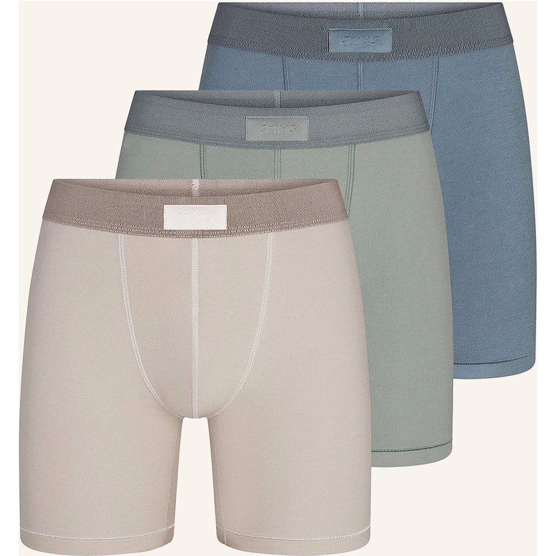 Skims 3er-Pack Boxershorts Skims Cotton grau