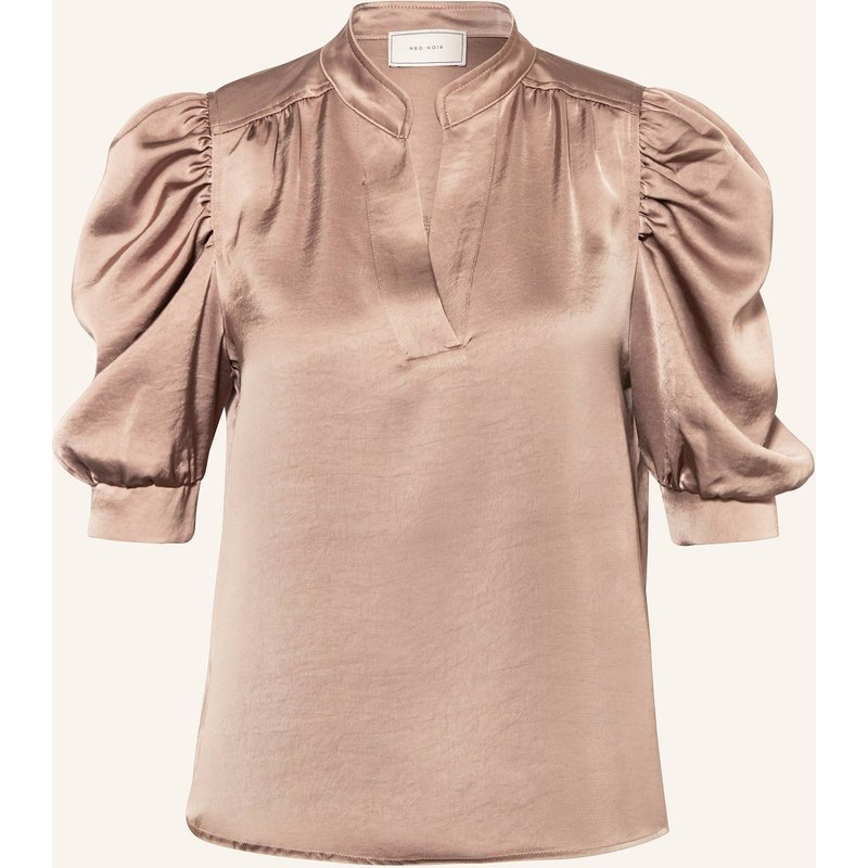 Neo Noir Blusenshirt Roella Aus Satin beige