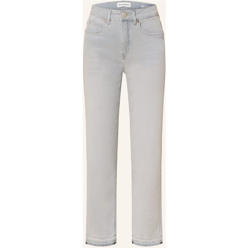 Opus Pants Straight Jeans Melly Sleek blau