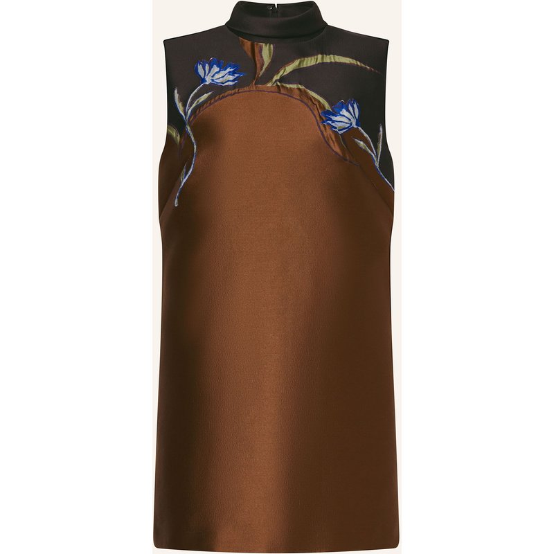 Dorothee Schumacher Cocktailkleid Soft Petal Aus Satin braun