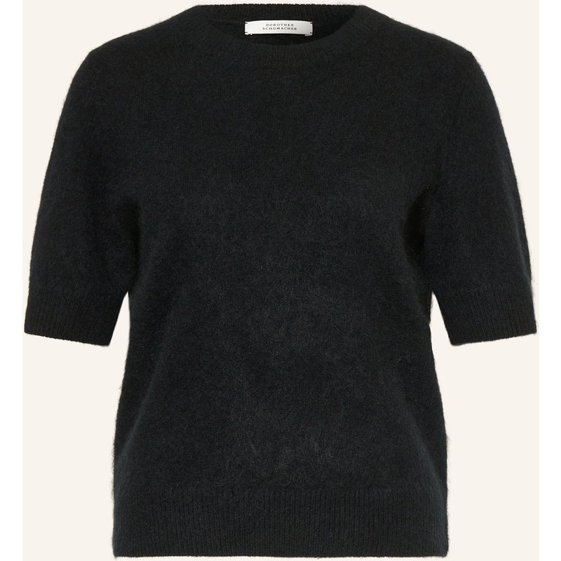 Dorothee Schumacher Strickshirt Fluffy Statements Mit Seide schwarz