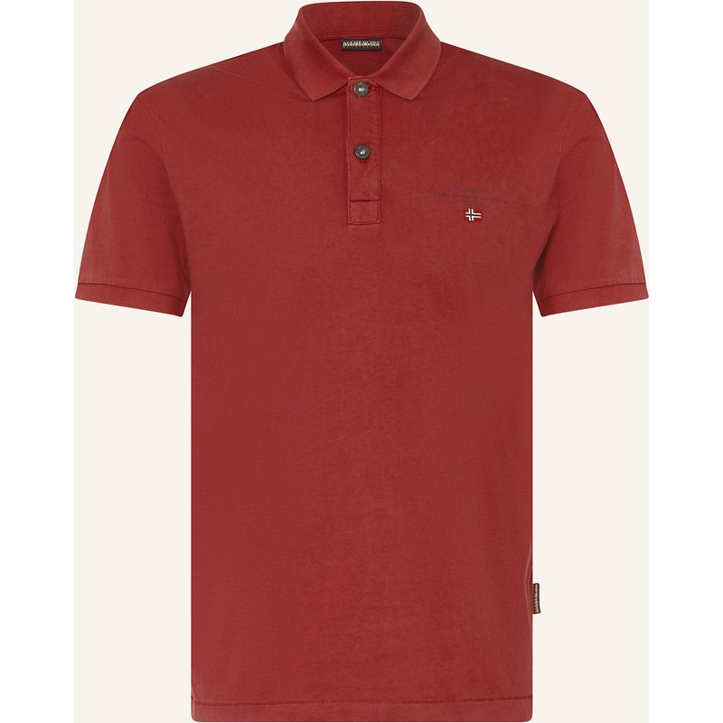 Napapijri Jersey-Poloshirt Elbas Regula Fit rot