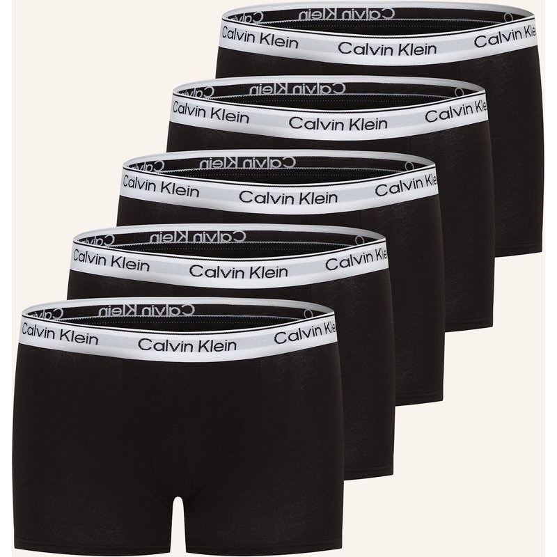 Calvin Klein 5er-Pack Boxershorts Icon Cotton Stretch schwarz